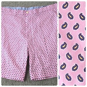 Polo Ralph Lauren Golf Pink Paisley Print Performance Shorts Mens 40 EUC